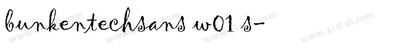 bunkentechsans w01 s字体转换